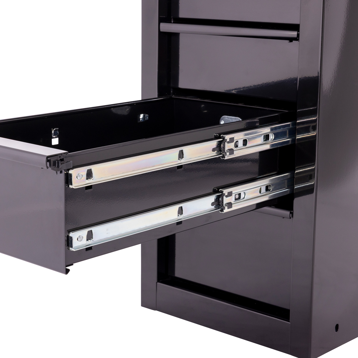 SGS Side Cabinet | 6 Drawers | Black